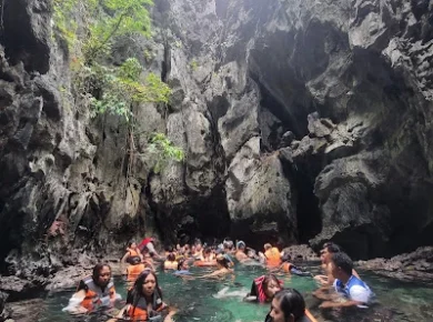 Tourists un Secret Lagoon by snjezana