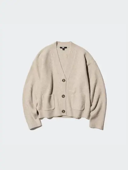 UNIQLO Light Souffle Yarn V Neck Short Cardigan